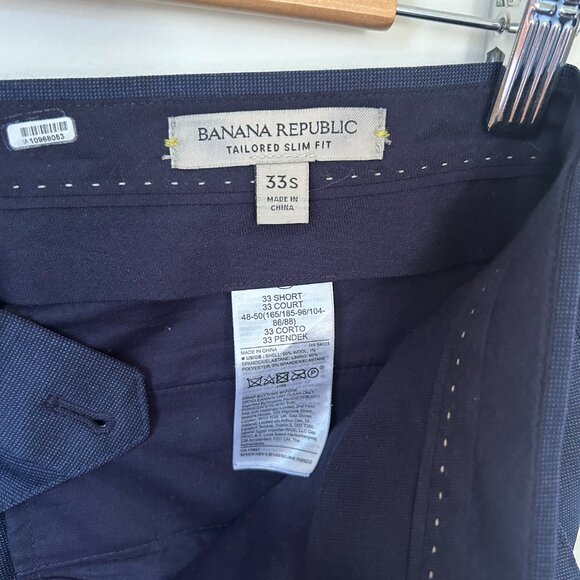Banana Republic Classic Navy Suit - Jacket and Pants sold together - Picture 9 of 11